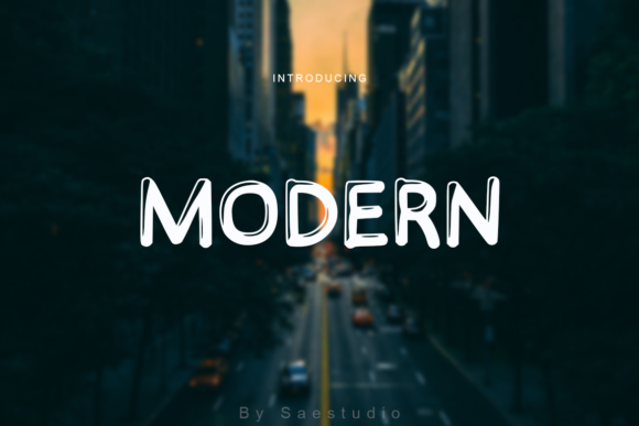 Modern 3D Display Font