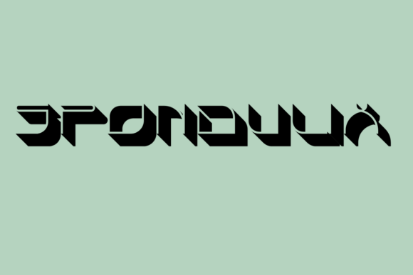 Spondulix Futuristic 3D Display Font