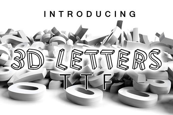 3D Letters Comic Line Font