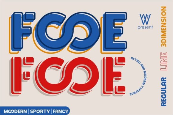 Fooe Fooe Modern Decorative Typeface