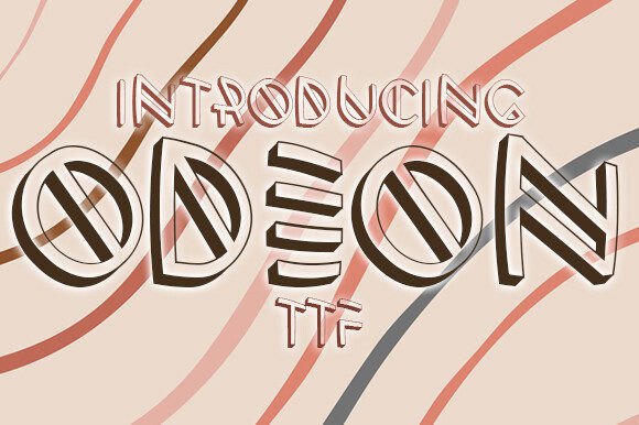 Odeon 3D Abstract Display Typeface