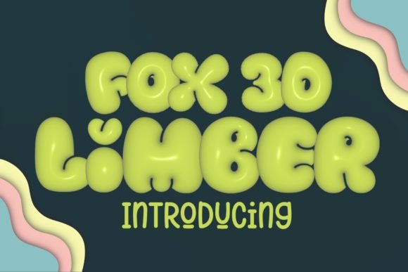 Fox Limber 3D Color Font