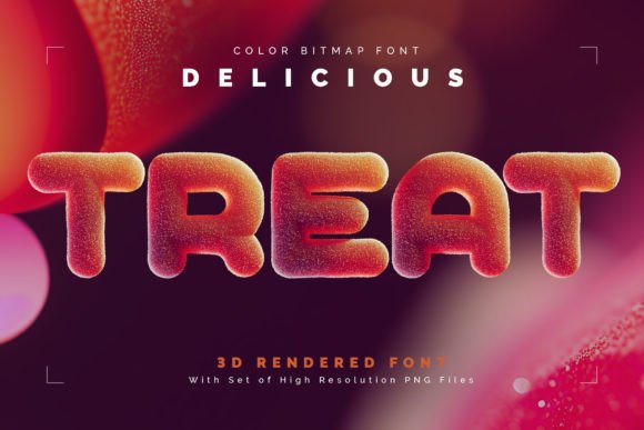 Delicious Treat 3D Jelly Candy Font