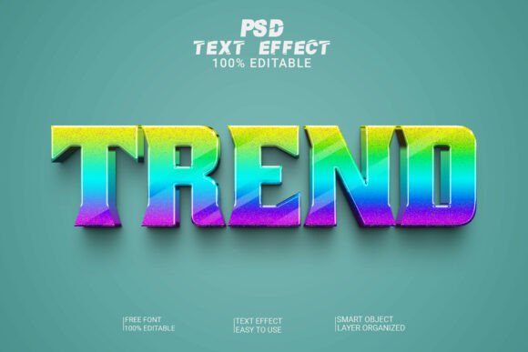 Editable 3D Font Style Text Effect
