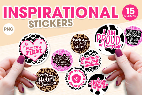 Inspirational PNG Sticker Bundle