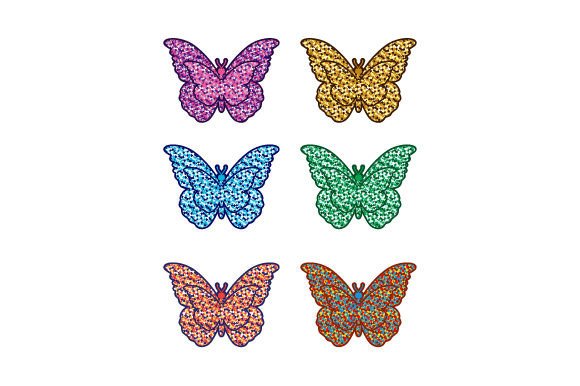 Y2K Butterfly Sticker Graphics Bundle