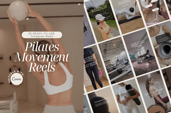 Pilates Movement Canva Reels