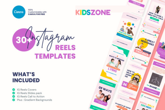 Vibrant Kids Instagram Reels Template