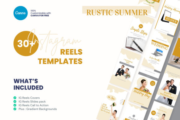 Rustic Summer Wedding Reels Template