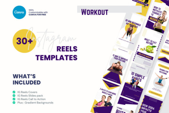 Gym & Fitness Instagram Reels Template
