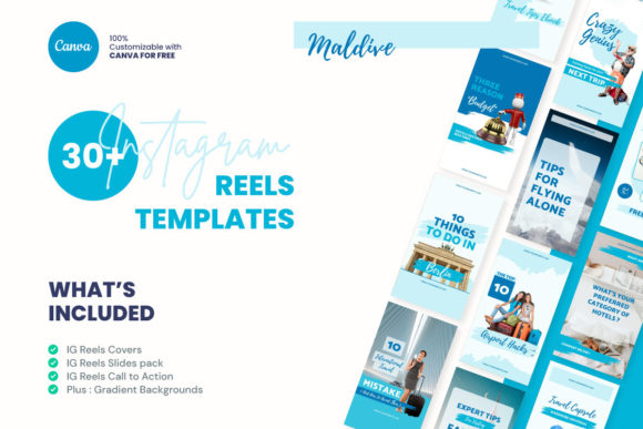 Maldive-Themed Instagram Reels Template