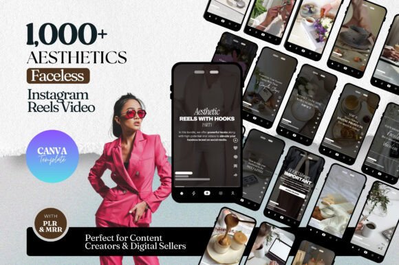 1000+ Faceless Aesthetic Video Templates