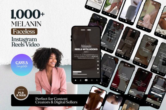 1000+ Melanin Faceless Video Templates