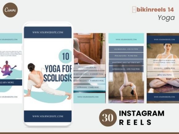 Customizable Yoga Instagram Reels Templates