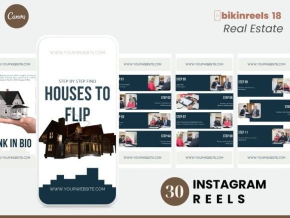 Real Estate Reels Canva Templates
