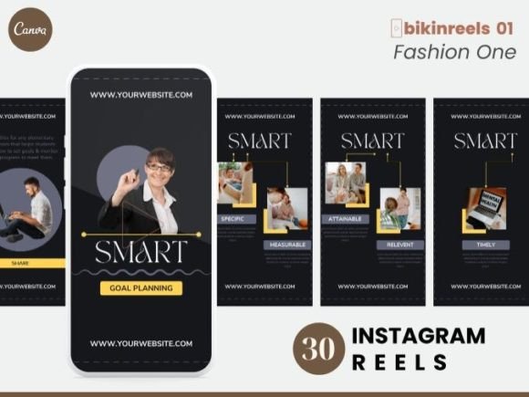 Customizable Instagram Reels Canva Templates