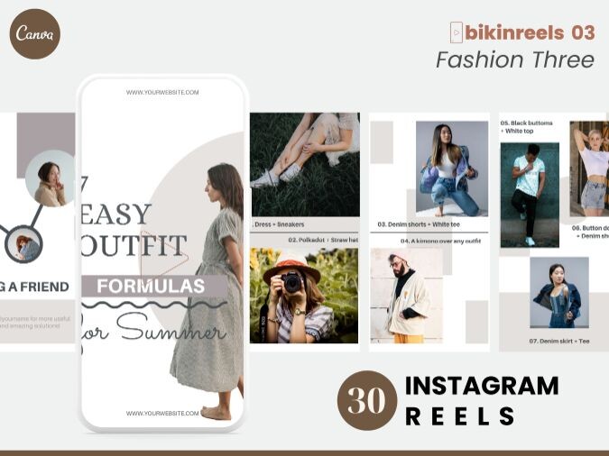 Chic Fashion Reels Template on Canva
