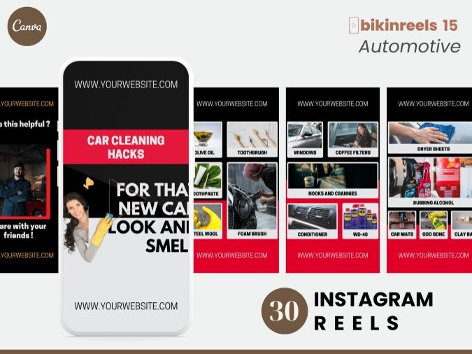 Sleek Automotive Instagram Reels Templates