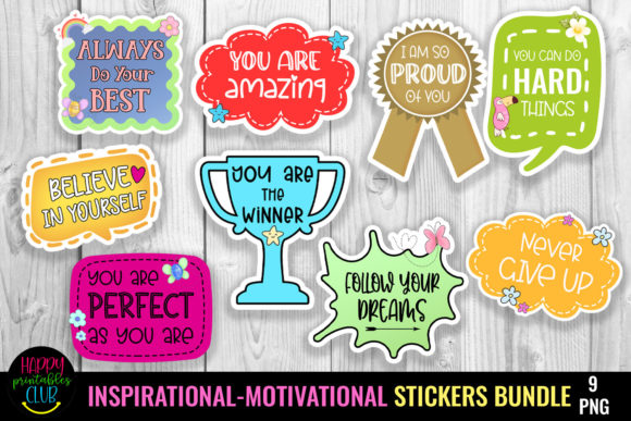 Inspirational Motivational Sticker Bundle