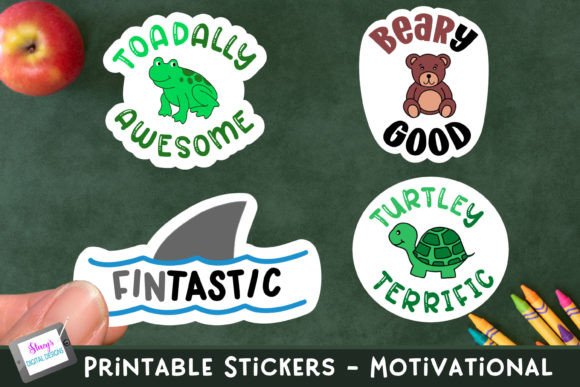 Motivational Pun Sticker PNG Bundle
