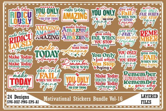 Motivational Stickers SVG Bundle