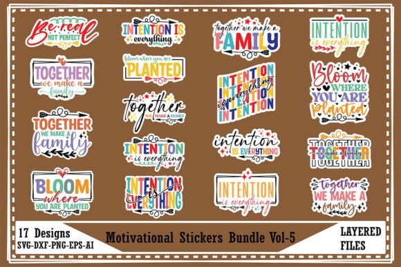 Motivational Sticker SVG Bundle