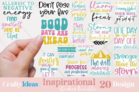 Inspirational Quote Sticker SVG Bundle