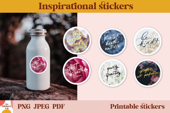 Inspirational Positive Sticker Bundle for Print and Cut
