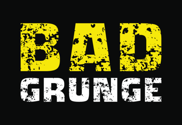 Bad Grunge Distressed Display Font