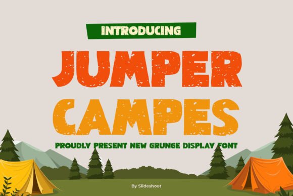 Jumper Campes Grunge Display Font