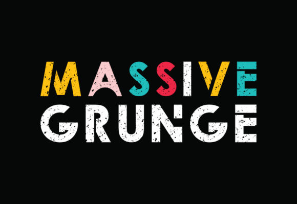 Massive Grunge Display Font