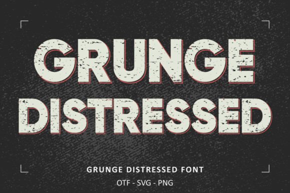 Grunge Distressed Display Font