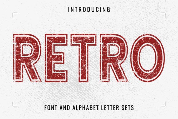 Retro Grunge Vintage Display Font
