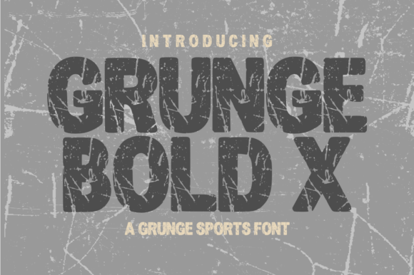 Grunge Bold X Display Font