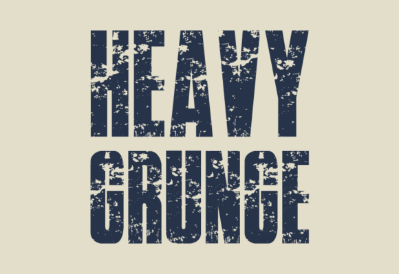 Heavy Grunge Distressed Sans Font