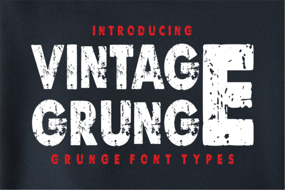 Vintage Grunge Uppercase Display Font