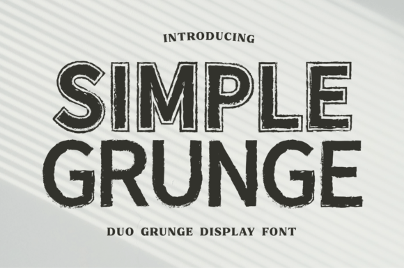 Simple Grunge Sport Font