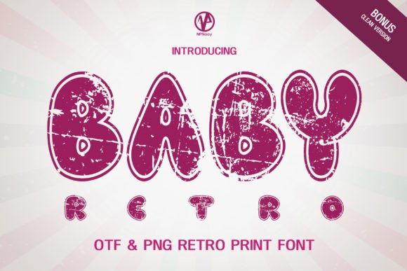Baby Retro Vintage Grunge Display Font