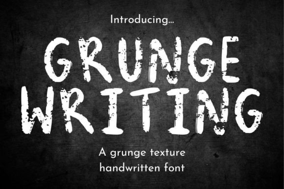 Grunge Writing Distressed Handwritten Display Font