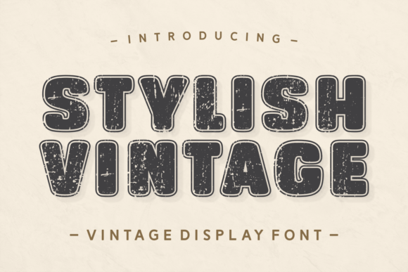 Stylish Vintage Grunge Display Font
