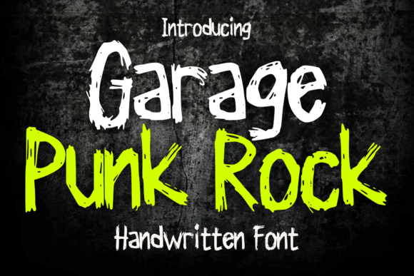 Garage Punk Rock Grunge Display Font