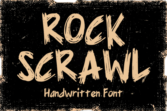 Rock Scrawl Grunge Display Font