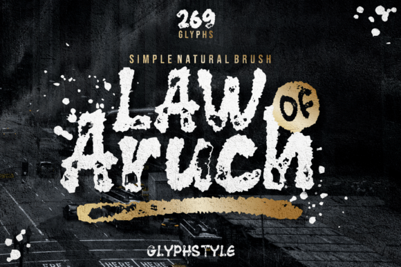 Law of Aruch Brush Script Font