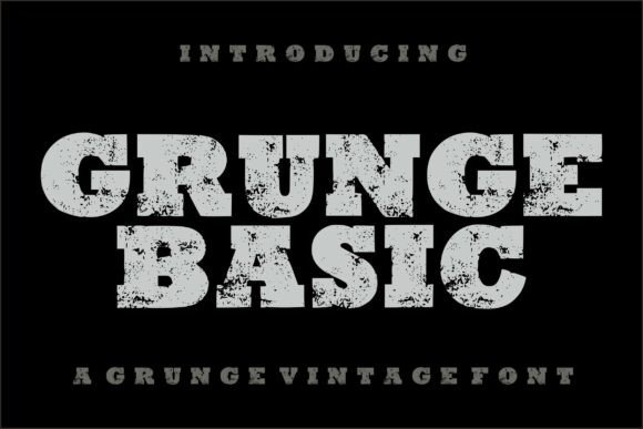 Grunge Basic Distressed Display Font