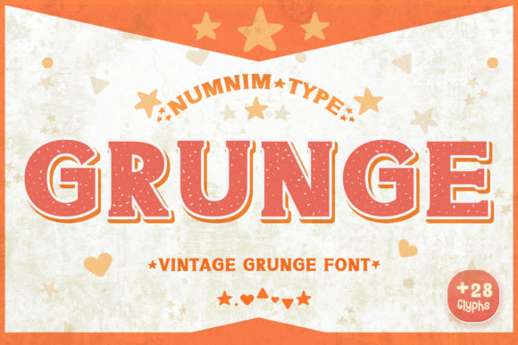 Grunge Vintage Display Font with Bold Swashes
