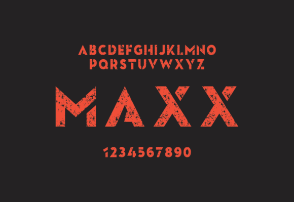 Maxx Font Raw Grunge Display Typeface