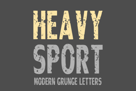 Heavy Sport Grunge Display Font