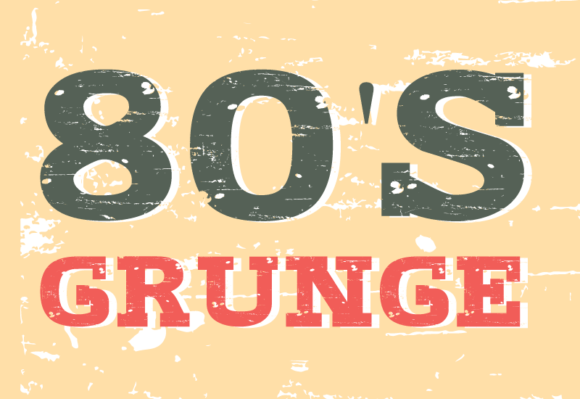 80s Grunge Hand-Drawn Display Font