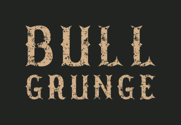 Bull Grunge Western Sans Font