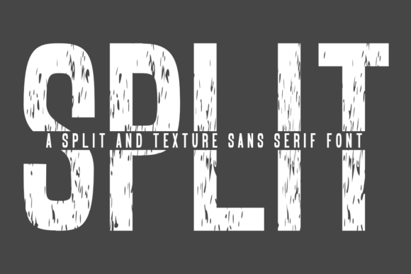 Split Rugged Distressed Sans Display Font